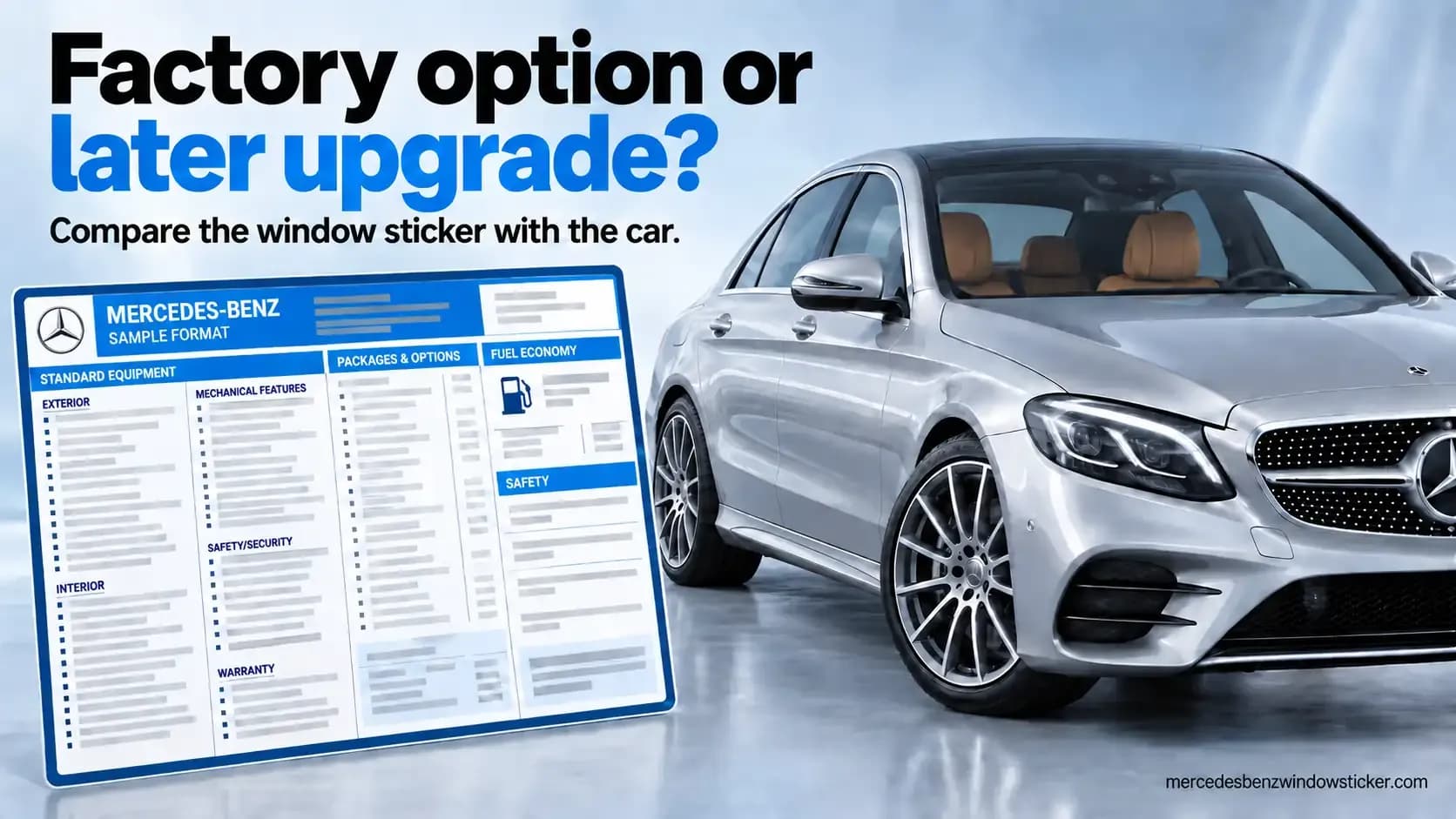 How to Verify Factory Options on a Used Mercedes-Benz