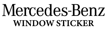 Mercedes-Benz Window Sticker logo