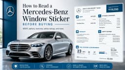 How to Read a Mercedes-Benz Window Sticker and Understand Every Detail